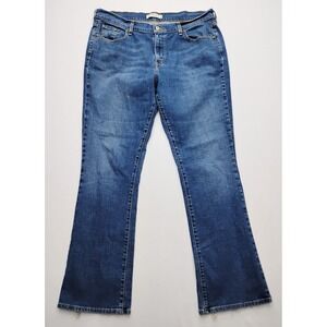 Levi's 515 Bootcut Jeans Women's‎ Size 16 L Blue Dark Wash Denim 38x33 Studded